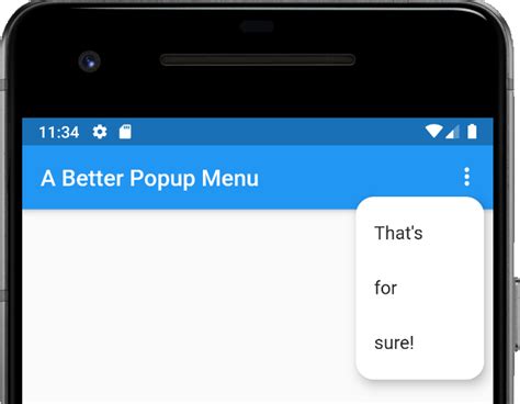 Toradh íomhá ar Show Menu in Flutter