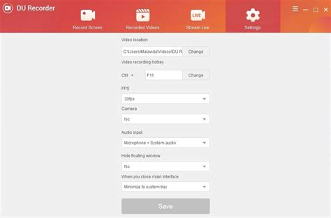 Toradh íomhá ar Du Recorder Windows
