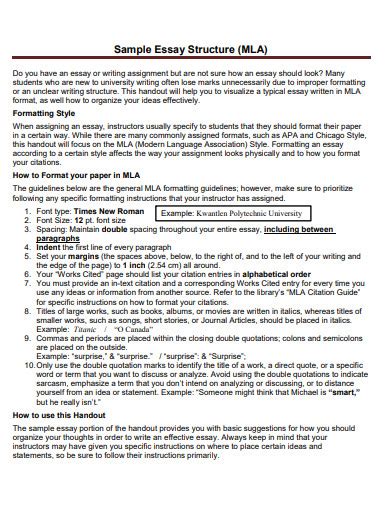 MLA Essay Format Sample に対する画像結果