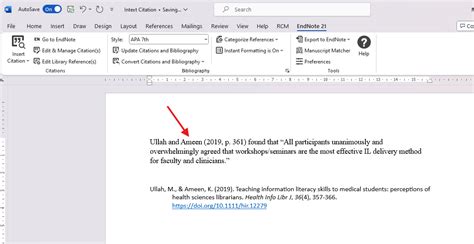 Image result for Endnote In Text Citation