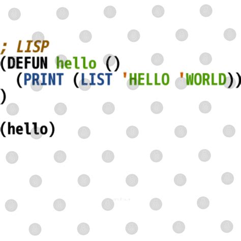 Toradh íomhá ar Lisp Language Syntax