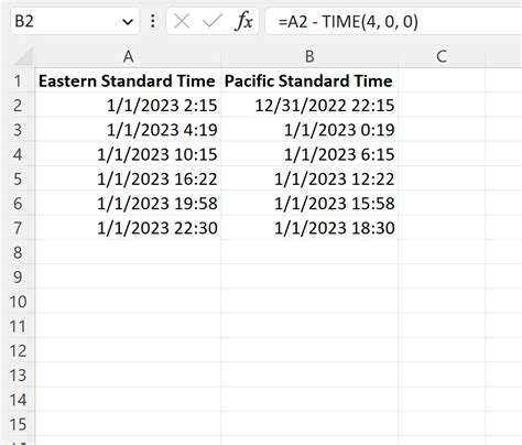 Time Zones in Excel に対する画像結果