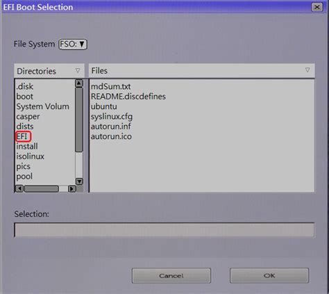 Toradh íomhá ar efi boot