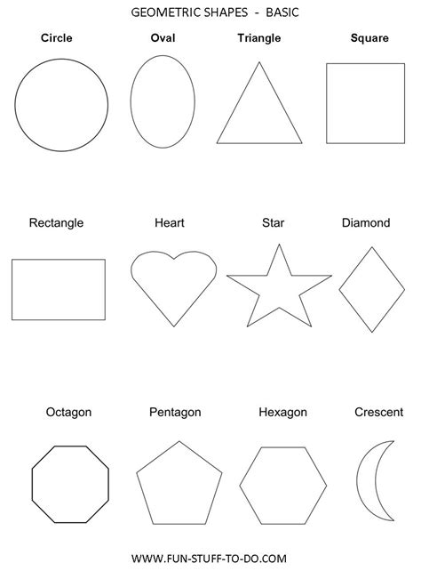 Image result for Geometric Shapes Worksheets