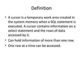 Image result for Cursor Variable in Oracle