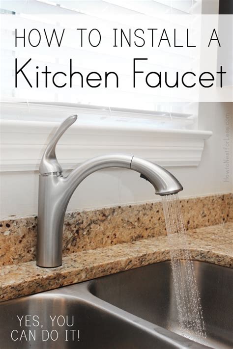 Installing Faucets Kitchen に対する画像結果