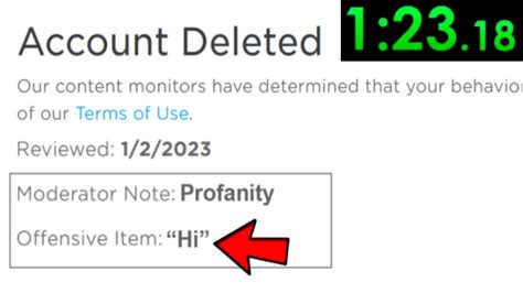 Image result for Roblox Ban SpeedRun