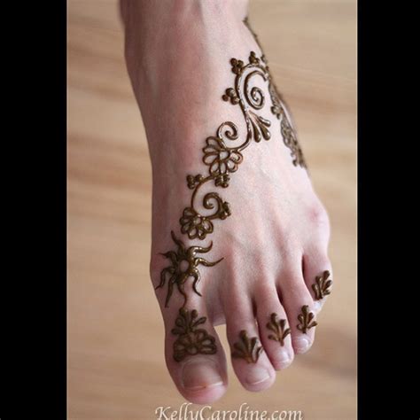 Simple Flower Henna Designs For Feet | Best Flower Site