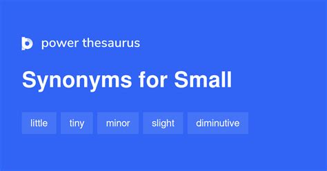 Image result for Other Words for Small