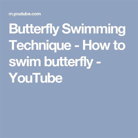 Butterfly Swimming Tutorial に対する画像結果