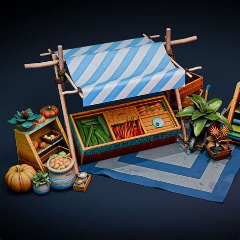 Image result for Stylized Market Stall Roblox