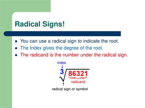 PPT - Real Roots in Radical Expressions Explained PowerPoint ...