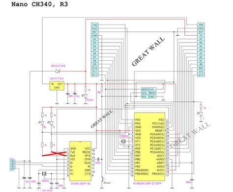 Image result for Arduino Nano Ch340c Schematic