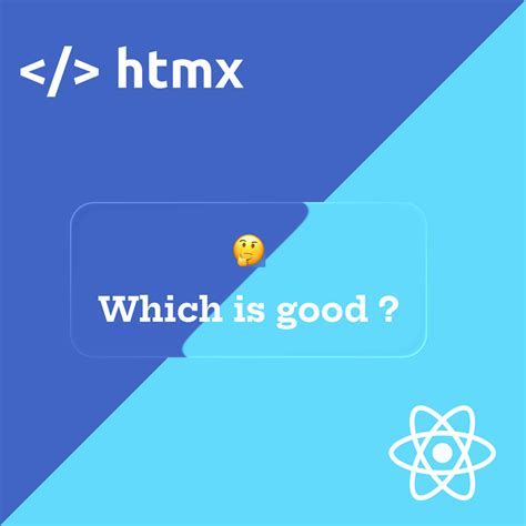 Htmx vs React に対する画像結果