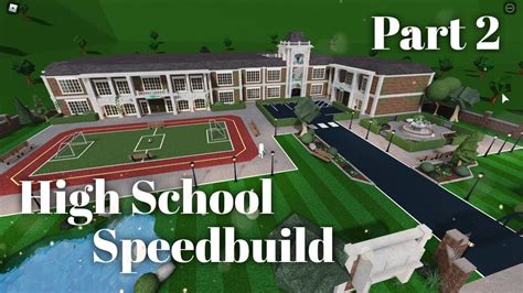 Bloxburg High School + Dorms Speedbuild Part 2/2 - YouTube