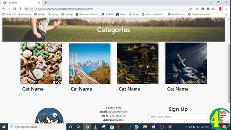Image result for Category Page GitHub HTML/CSS