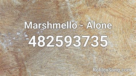 Image result for Marshmello Alone Roblox ID