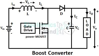 Image result for Boost Converter Project Circuit Diagram