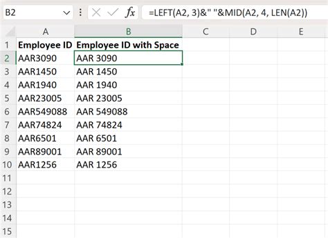 Image result for How to Add Space to Excel Cell