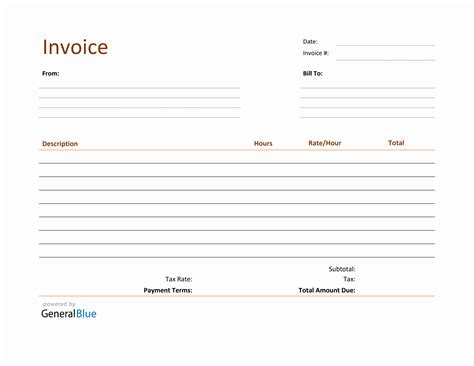 Afbeeldingsresultaten voor Blank Commercial Invoice Template PDF