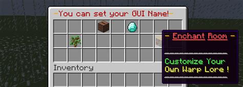 Toradh íomhá ar Minecraft Warps GUI