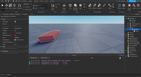 Image result for Roblox Studio How to Highlight in Explorer