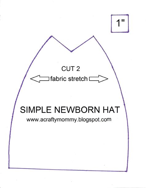 Image result for Free Printable Sewing Patterns Baby Hat