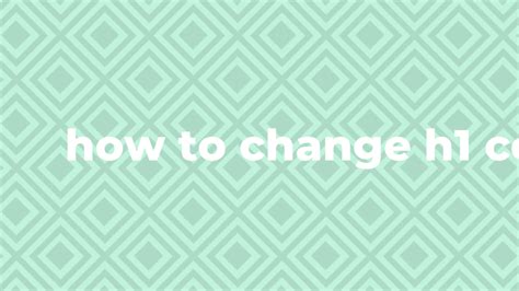 Image result for HTML Text Color H1