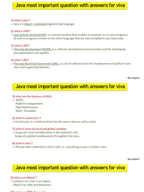 Image result for Java Viva Questions