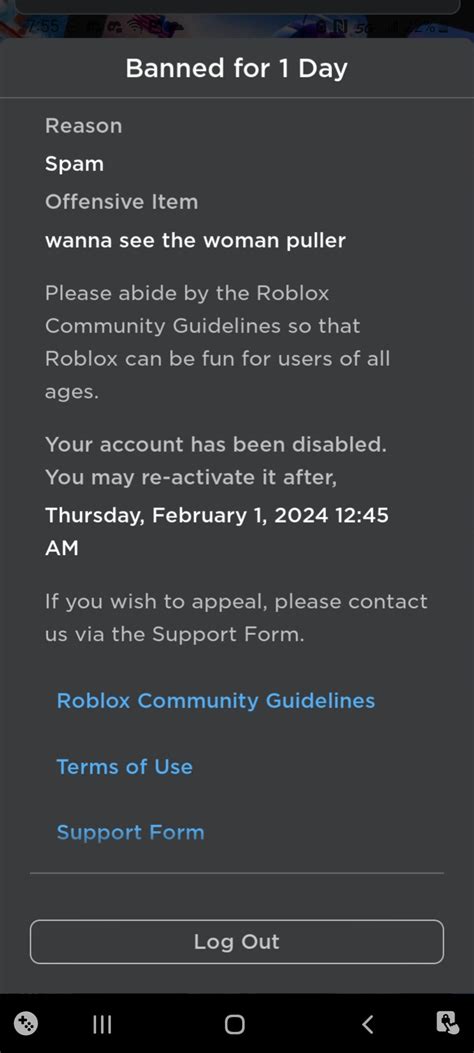 Image result for Perm Ban On Roblox