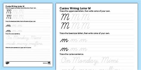 Image result for Cursive Formation M