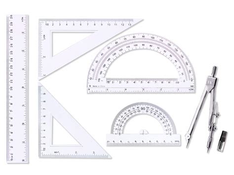 Afbeeldingsresultaten voor Protractor Compass Ruler Set