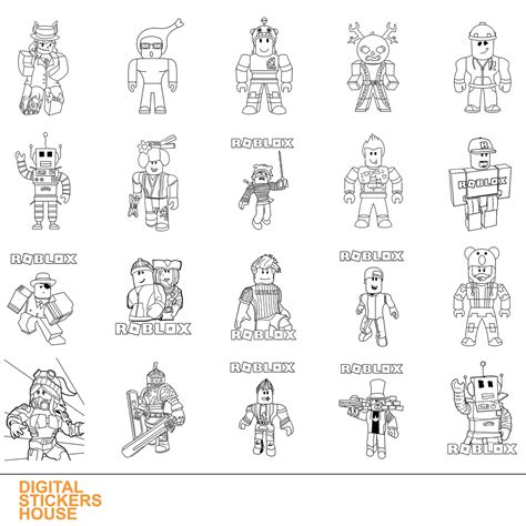 Toradh íomhá ar Roblox Square Colouring in Page
