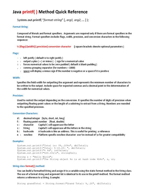 Image result for Formatting Table Java Print F