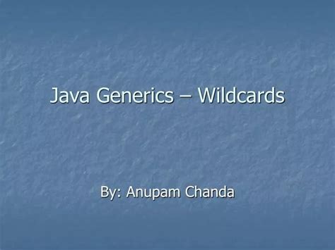 Image result for Wild Card Java