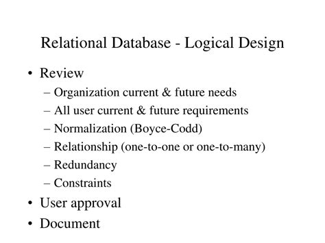 Logical Database Design PPT に対する画像結果