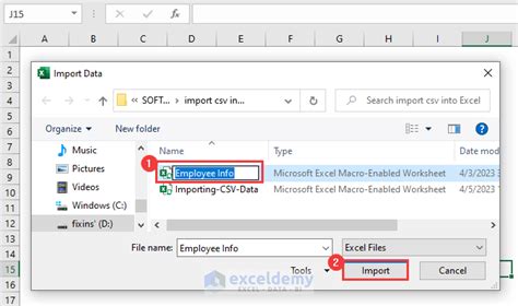 Toradh íomhá ar Importing a CSV File into Excel