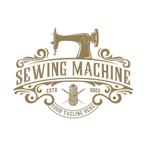 Premium Vector | Sewing machine logo design. for tailors, sewing shops ...