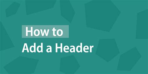 Image result for How to Add a Header in Projects
