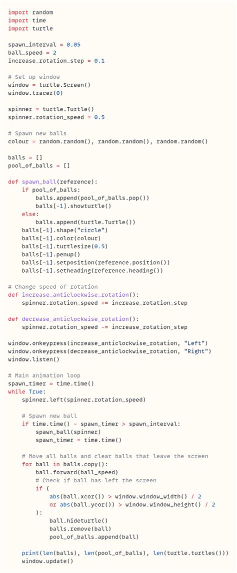 Python Turtle Uniform Linear Motion に対する画像結果