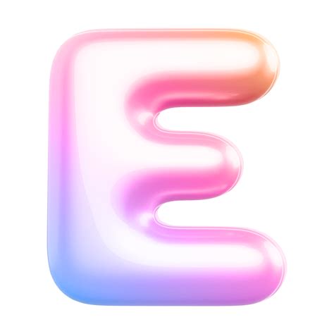Image result for E in 3D Bubble Writing
