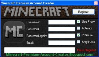 Toradh íomhá ar Minecraft Premium Accounts