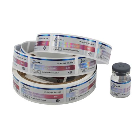 10ml Vial Labels - Custom Vial Labels