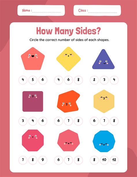 Image result for Geometric Shapes Worksheets