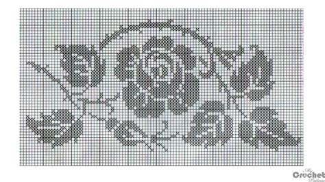Image result for Filet Crochet Rose Chart