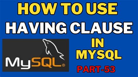 Image result for Having MySQL