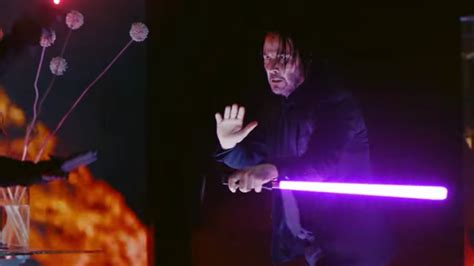 JOHN WICK: CHAPTER 3 Fight Scenes... with Lightsabers! — GeekTyrant