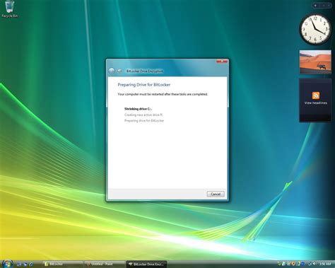 Toradh íomhá ar BitLocker Windows Vista
