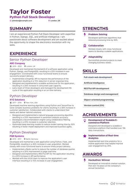 Afbeeldingsresultaten voor Python Resume