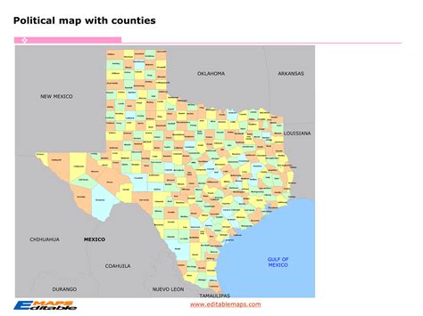 Image result for Editable Map with Texas Counties